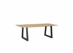 Eettafels|Boomstamtafel Sherwood 200x100cm - eik massief - naturel