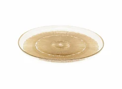Bord Celeste Ø33cm - glas - goud- Platte Borden