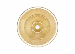 Bord Celeste Ø33cm - glas - goud- Platte Borden
