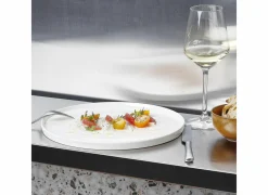 Bonbistro Bord Gusto Ø26,5cm - porselein - wit- Platte Borden