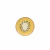 Mica Bord Kiwi Ø20,5cm - steen - geel- Dessertborden