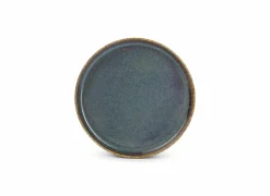 Bord Pila Ø20cm - porselein - groen & blauw- Dessertborden