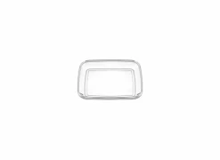 Botervlootje 14,3x11,8cm - glas - transparant- Botervlootjes