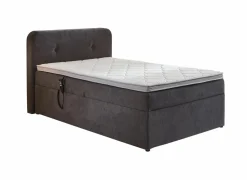 Compleet Bed|Tweepersoonsbedden|Boxspring BX1880  120x200cm - stof - grijs met opbergruimte
