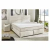 Compleet Bed|Boxsprings|Boxspring Livia Max 180x200cm - stof - greige