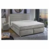 Compleet Bed|Boxsprings|Boxspring Livia Max 180x200cm - stof - middengrijs