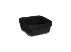 Broodtrommels|Serveerschalen|Broodmand Mayaj 24,5x24,5cm - ijzer - zwart