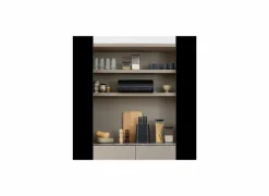 Brabantia Broodtrommel met schuifdeksel 44,5x26,2x17,3cm - staal - matt black- Broodtrommels