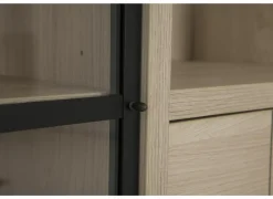 Buffetkast 216cm - decor - natuurlijke olm- Vitrinekasten|Wandmeubels