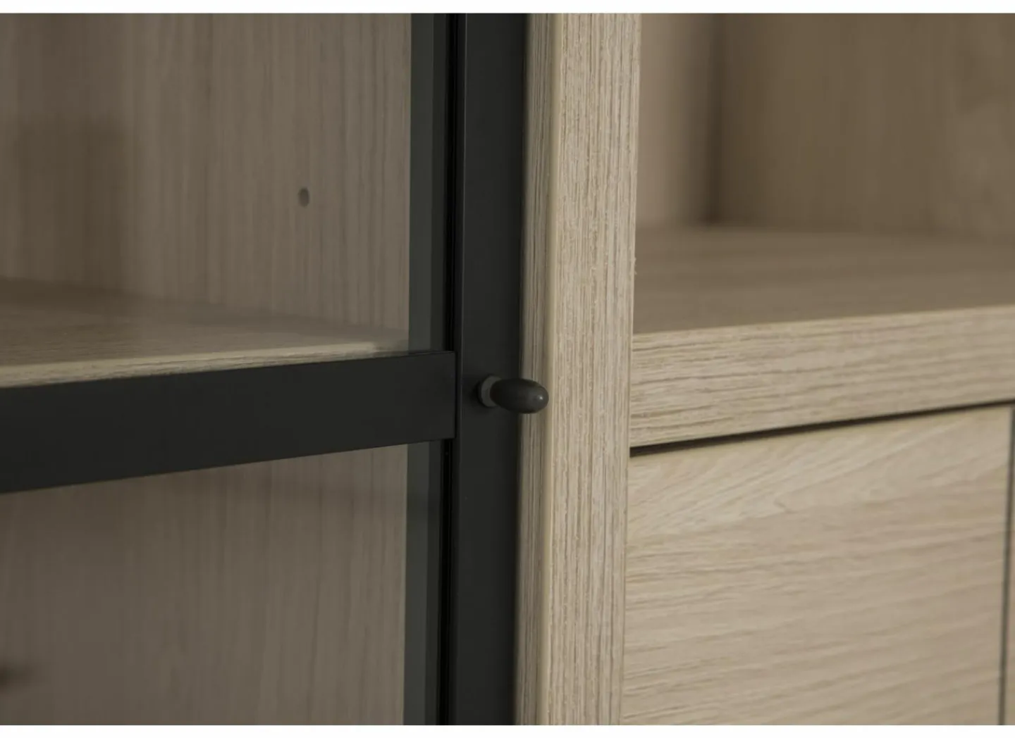 Buffetkast 216cm - decor - natuurlijke olm- Vitrinekasten|Wandmeubels