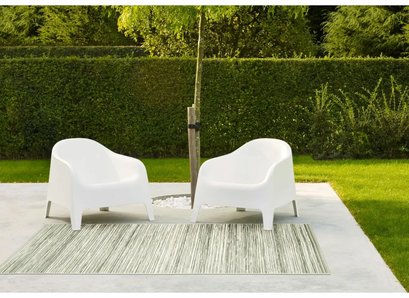 Buitentapijten|Buitentapijten|Buitentapijt Brandon 200x290cm - polypropyleen - beige & grijs