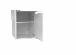 Bureau Function plus 149x48x78cm - decor - hoogglans wit- Woonkamer Bureau|Kinderbureaus
