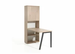 Bureau Home Office 72x130x188cm - decor - eik- Woonkamer Bureau|Kantoorbureau