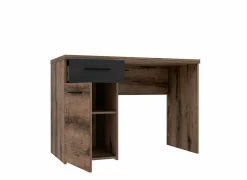 Woonkamer Bureau|Kantoorbureau|Bureau Jacky 110x53x77cm - decor - modder eik & zwarte eik