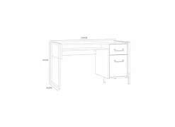 Bureau Oriental Tree 129,4cm - decor - bartex eik- Woonkamer Bureau|Bureau