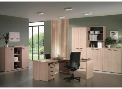 Kantoorbureau|Bureau Rio 140x80x73cm - melamine - lente eik