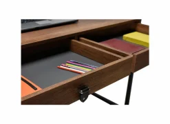 Bureau Santiago 120x60cm - melamine - walnoot- Woonkamer Bureau|Kantoorbureau