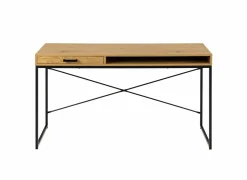 Bureau 140x58cm - decor - eik- Woonkamer Bureau