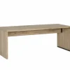 Bureau Yoda 200x80x76cm - eik massief - naturel- Kantoorbureau
