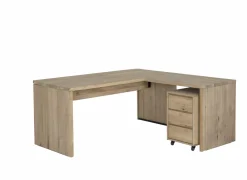 Kantoorbureau|Bureau Yoda 160x80x76cm - eik massief - naturel