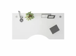Kantoorbureau|Bureaublad Prima 180x90x69cm - melamine - wit