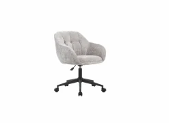 Bureaustoelen|Bureaustoelen|Bureaustoel Comfy 60x61,5x88,5cm - stof - grijs teddy