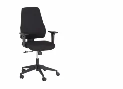 Bureaustoel Rubino 63x67,5x102cm - stof - zwart- Bureaustoelen|Bureaustoelen