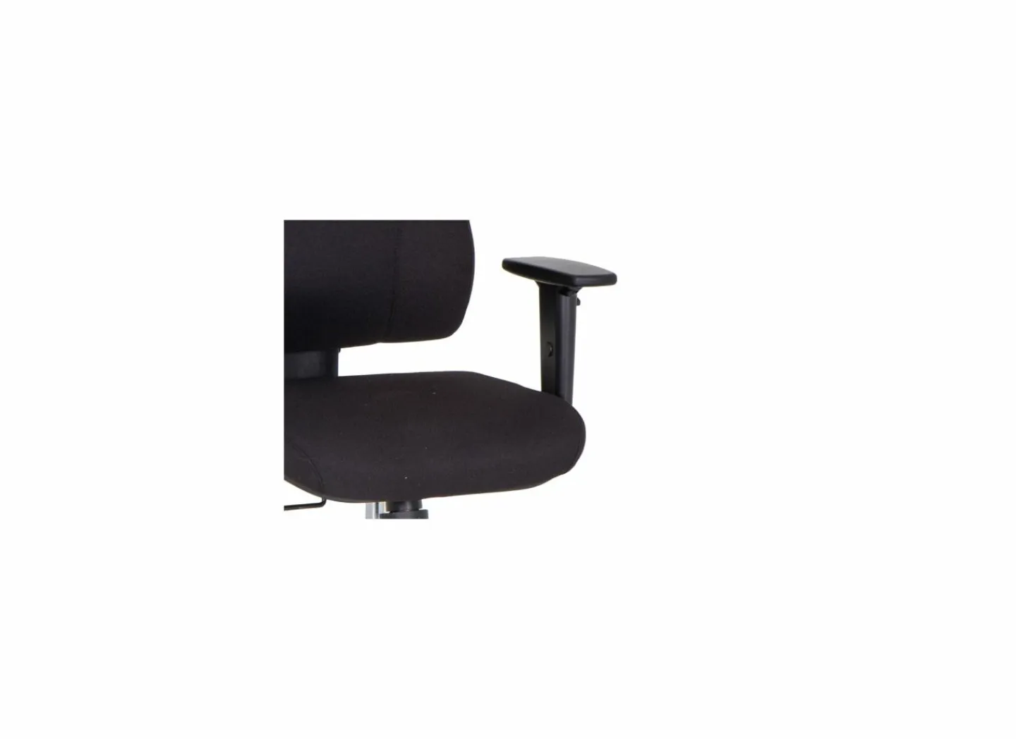 Bureaustoel Rubino 63x67,5x102cm - stof - zwart- Bureaustoelen|Bureaustoelen