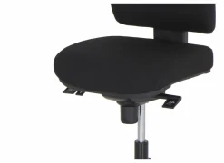 Bureaustoelen|Bureaustoelen|Bureaustoel Sigmund 47x49x107cm - stof - zwart