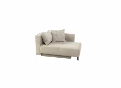 Chaise longue Rex Recamière  155x95x81cm - stof - lichtgrijs met bedfunctie- Zetelbedden|Fauteuils
