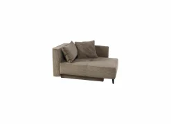 Zetelbedden|Fauteuils|Chaise longue Rex Recamière   155x95x81cm - stof - bruin met bedfunctie