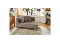 Zetelbedden|Fauteuils|Chaise longue Rex Recamière   155x95x81cm - stof - bruin met bedfunctie