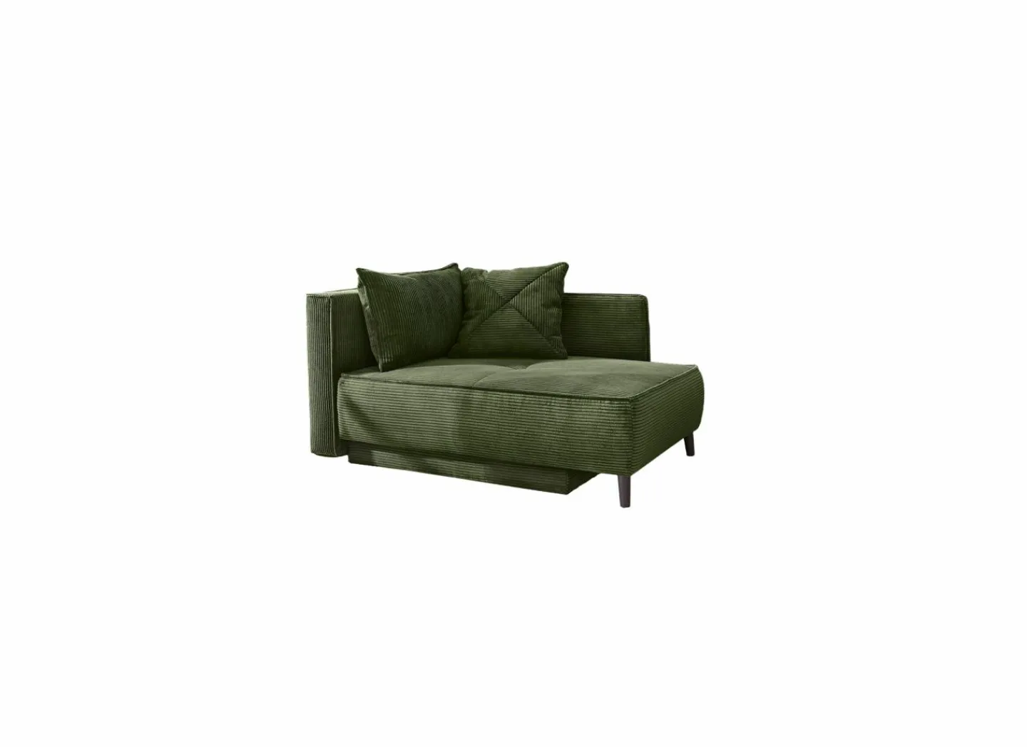 Chaise longue Rex Recamière 155x95x81cm - stof - groen met bedfunctie- Zetelbedden|Fauteuils