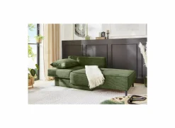 Chaise longue Rex Recamière  155x95x81cm - stof - groen met bedfunctie- Zetelbedden|Fauteuils