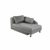Slaapbanken|Fauteuils|Chaise longue Roy Recamière 149x90cm - stof - lichtgrijs met bedfunctie