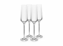 Salt & Pepper Champagneglazen|Champagneglas Mystique 19cl - glas - transparant set van 4