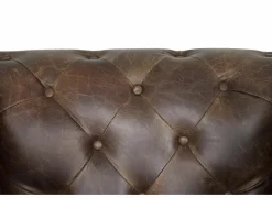 Chesterfield Stanley 4-zit - leder - bruin- Zetels