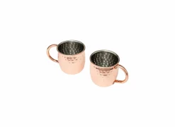 Cocktailglas Moscow Mule 47cl - roestvrij staal - koper set van 2- Cocktailglazen