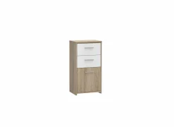 Bijzetkasten|Commode|Commode Best Chest 40x30x78cm - decor - sonoma eik & wit