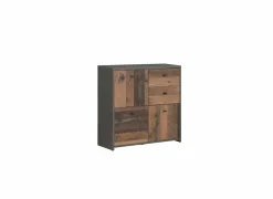 Commode Best Chest 77x30x78cm - decor - old wood & beton- Commode|Commode