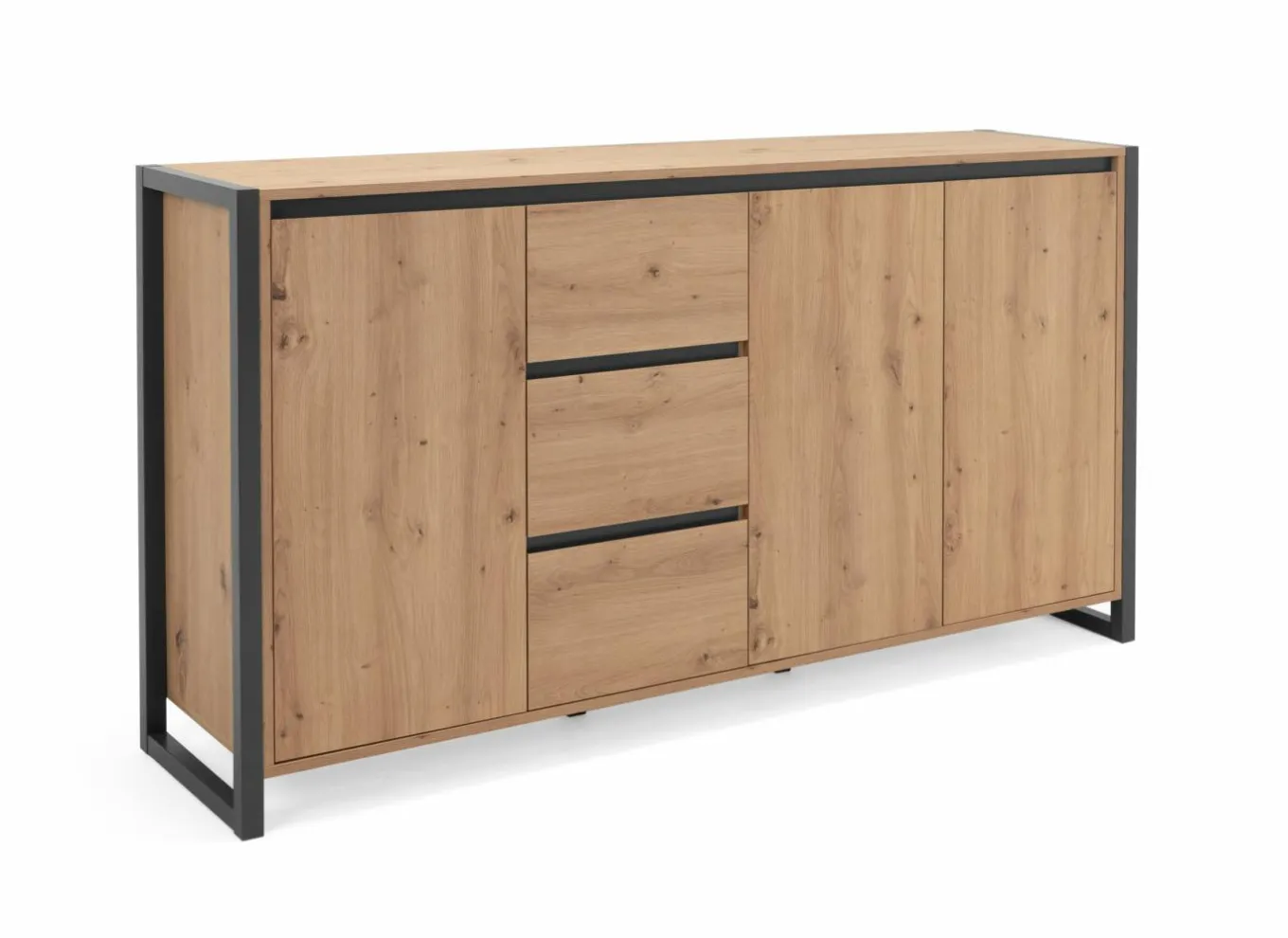 Commode|Commode|Commode Denver 160cm - decor - artisanale eik & anthraciet