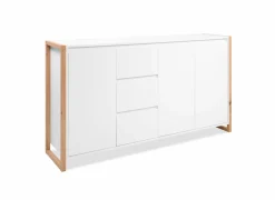 Commode|Commode|Commode Denver 160x40x88cm - decor - wit & artisanale eik