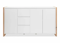 Commode|Commode|Commode Denver 160x40x88cm - decor - wit & artisanale eik