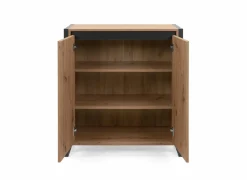 Bijzetkasten|Commode|Commode Denver 80x88x40cm - decor - artisanale eik & anthraciet