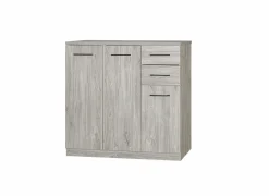 Commode Elmo 108x38x110cm - decor - new grey oak- Commode|Commodes