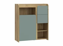 Commode|Commode|Commode Hoa 105x41x120cm - decor - mauvella eik & groen