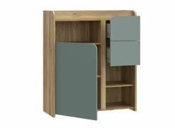 Commode|Commode|Commode Hoa 105x41x120cm - decor - mauvella eik & groen