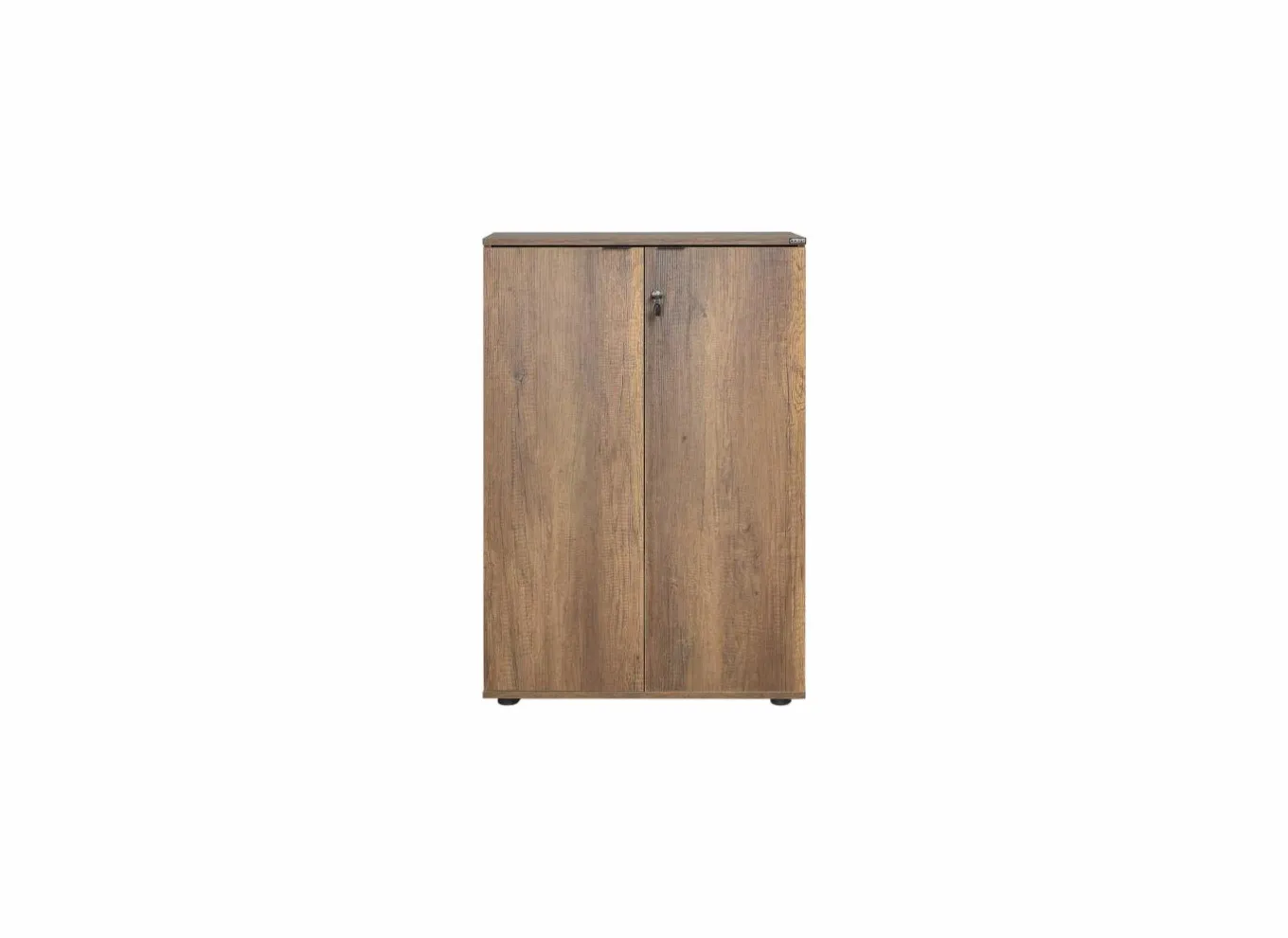 Draaideurkasten|Commode|Commode Meradi 72x34x109cm - melamine - oslo walnut