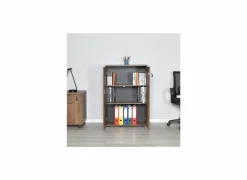 Draaideurkasten|Commode|Commode Meradi 72x34x109cm - melamine - oslo walnut