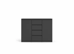 Commode Naia 121x50x91cm - decor - mat zwart- Commode|Commode